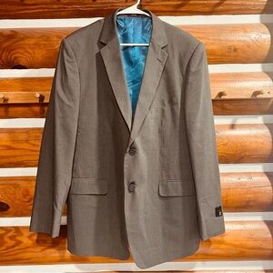 jf j.ferrar Charcoal Blazer with Blue Lining mens 46‎